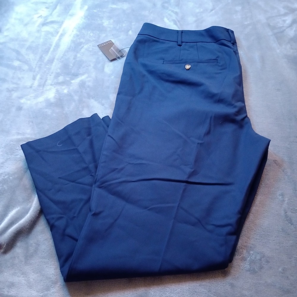 Eloquii Pants Womens Size 18 Regular Navy Blue Chinos Comfort Stretch Khakis